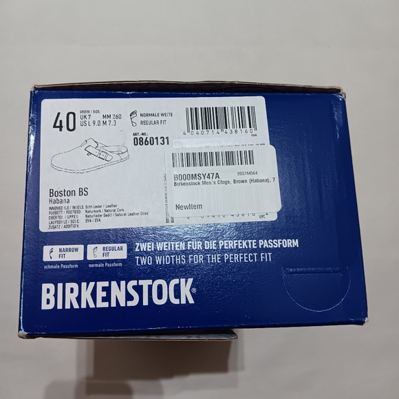 BIREKNSTOCK Boston Habana Oiled Leather Size 40 (US L9, M7) 0860131 Regular Fit - Picture 7 of 12